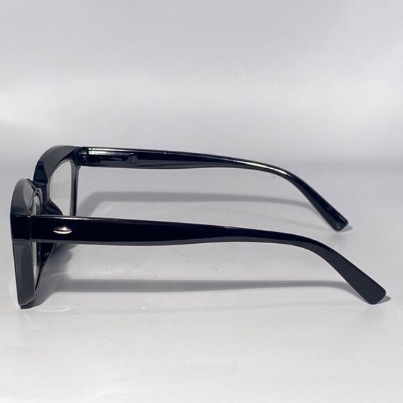 1156 Claudia 1.5 Black Reading Glasses Square Concave Readers NWT - Picture 3 of 9